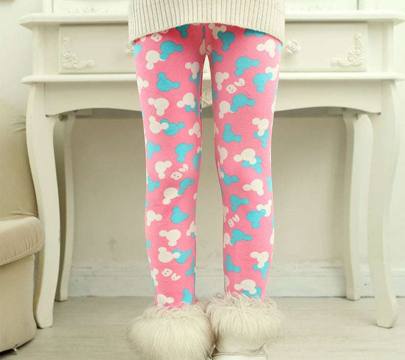 winter girls leggings Children's 3-9 Y Warm Pant All-Match Fleece thickening Leggings Children's Thick Pants - CelebritystyleFashion.com.au online clothing shop australia