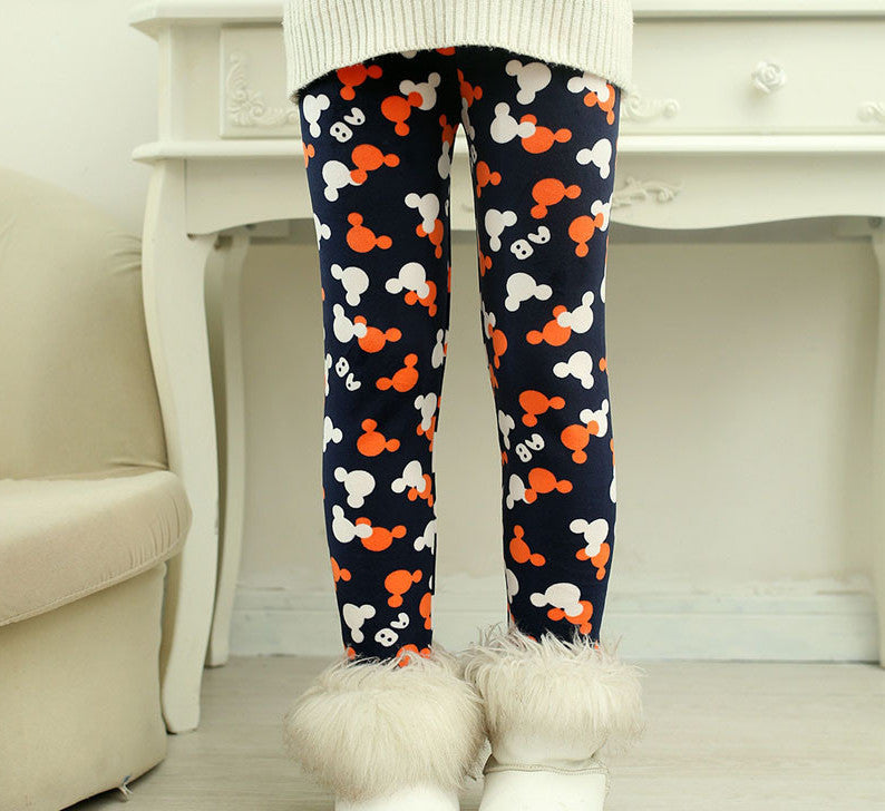 winter girls leggings Children's 3-9 Y Warm Pant All-Match Fleece thickening Leggings Children's Thick Pants - CelebritystyleFashion.com.au online clothing shop australia