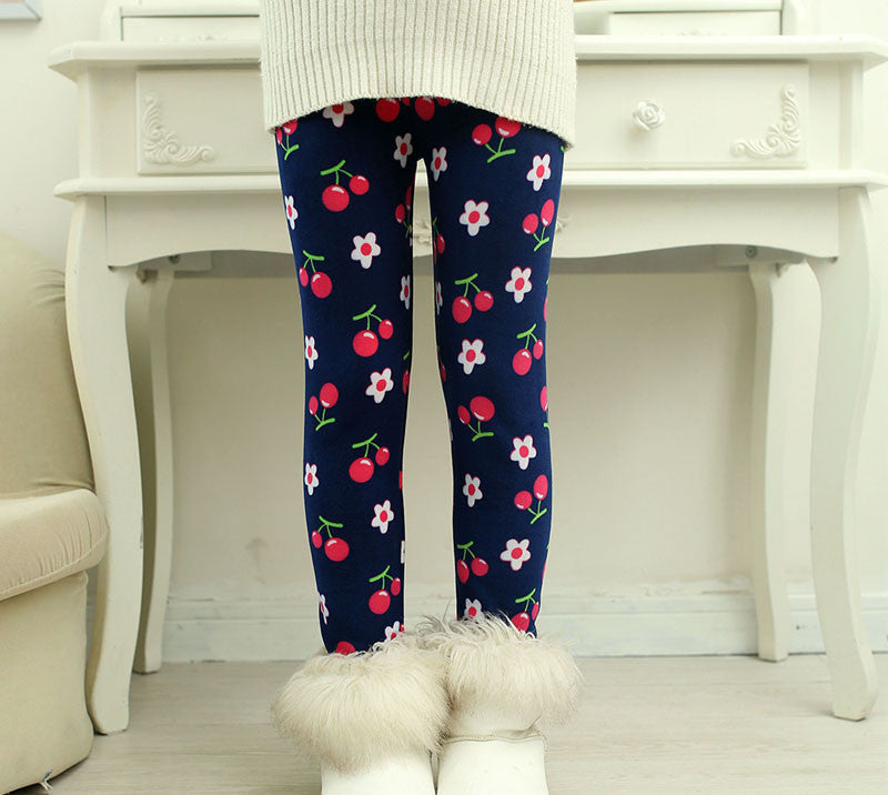 winter girls leggings Children's 3-9 Y Warm Pant All-Match Fleece thickening Leggings Children's Thick Pants - CelebritystyleFashion.com.au online clothing shop australia
