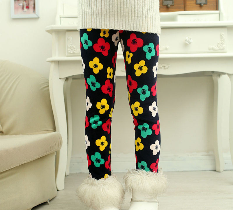 winter girls leggings Children's 3-9 Y Warm Pant All-Match Fleece thickening Leggings Children's Thick Pants - CelebritystyleFashion.com.au online clothing shop australia