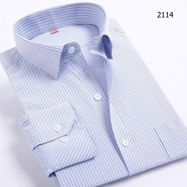 Plus 5XL 6XL Autumn New Men Striped Dress Shirts Formal Fashion Long Sleeve Brand Business Men Casual Shirts Regular Fit - CelebritystyleFashion.com.au online clothing shop australia