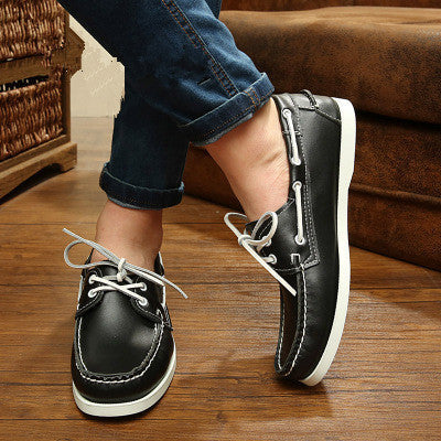 Spring /Autumn Fashion Casual Men's Boat shoes European style Lace-up Flat Round toe lightweight men's shoes - CelebritystyleFashion.com.au online clothing shop australia