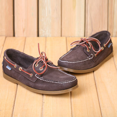 Spring /Autumn Fashion Casual Men's Boat shoes European style Lace-up Flat Round toe lightweight men's shoes - CelebritystyleFashion.com.au online clothing shop australia