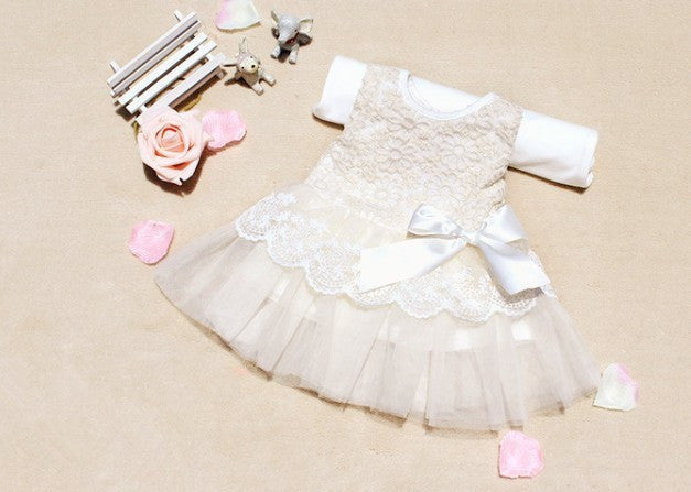 Fashion Baby Girls Sleeveless Lace Crochet Princess Dress Party Dresses - CelebritystyleFashion.com.au online clothing shop australia