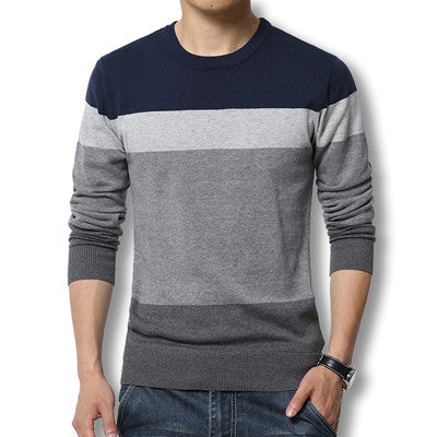 Men Pullover Casual Autumn Men's Sweater Slim Fit Brand Fashion Pullover O Neck Sweater Plus Size Best Quality - CelebritystyleFashion.com.au online clothing shop australia