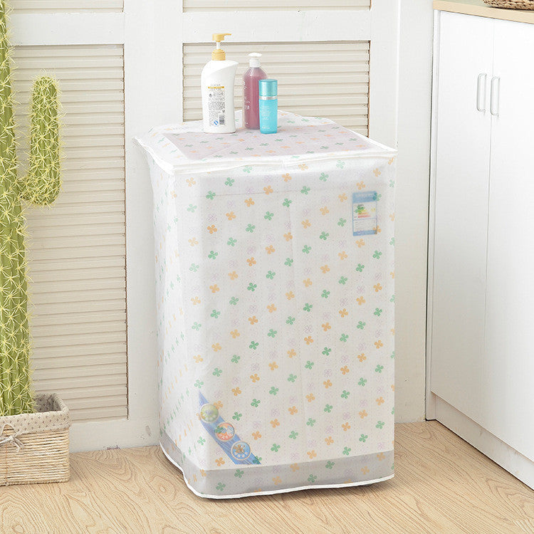 Transparent Waterproof Cover Washing Machine Family Expenses Automatic Turbine Roller Anti-dust Cover Washing Machine Sets-Dollar Bargains Online Shopping Australia