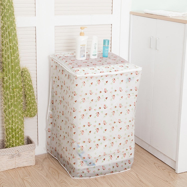 Transparent Waterproof Cover Washing Machine Family Expenses Automatic Turbine Roller Anti-dust Cover Washing Machine Sets-Dollar Bargains Online Shopping Australia