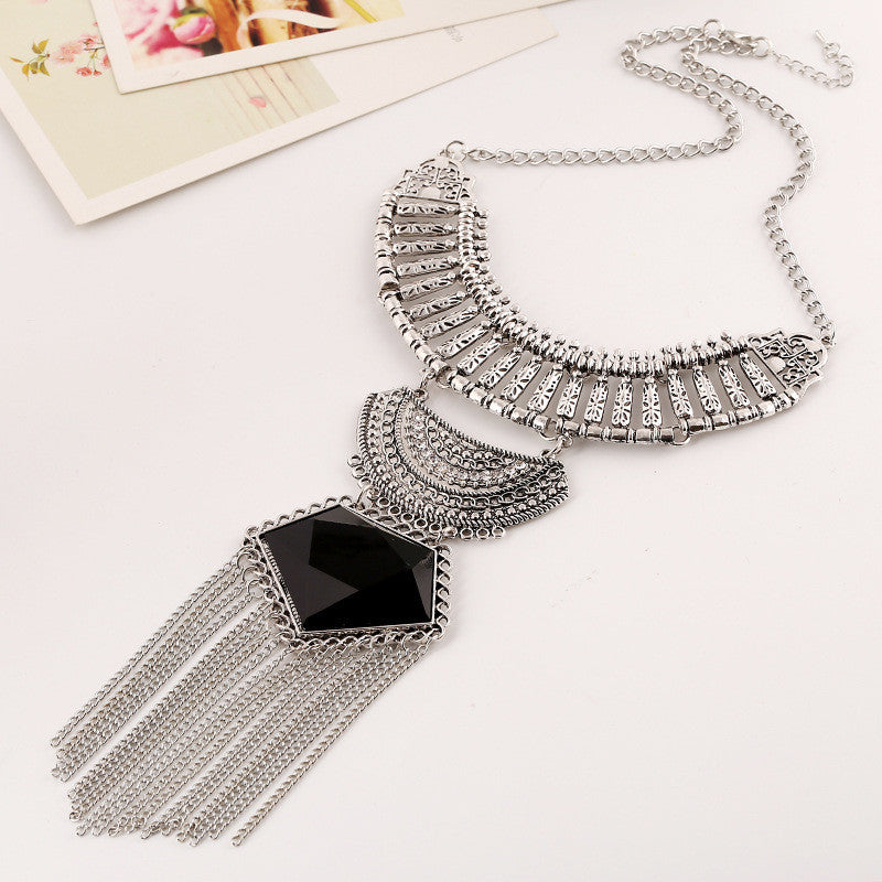 Necklaces Colar Big Necklace Pendants Long Vintage Jewelry Woman Maxi Boho Tassel Bohemian Ethnic Choker Statement Necklace - CelebritystyleFashion.com.au online clothing shop australia