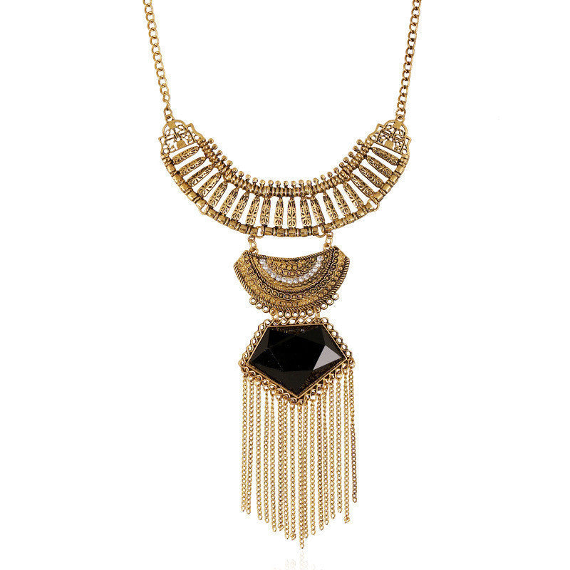 Necklaces Colar Big Necklace Pendants Long Vintage Jewelry Woman Maxi Boho Tassel Bohemian Ethnic Choker Statement Necklace - CelebritystyleFashion.com.au online clothing shop australia