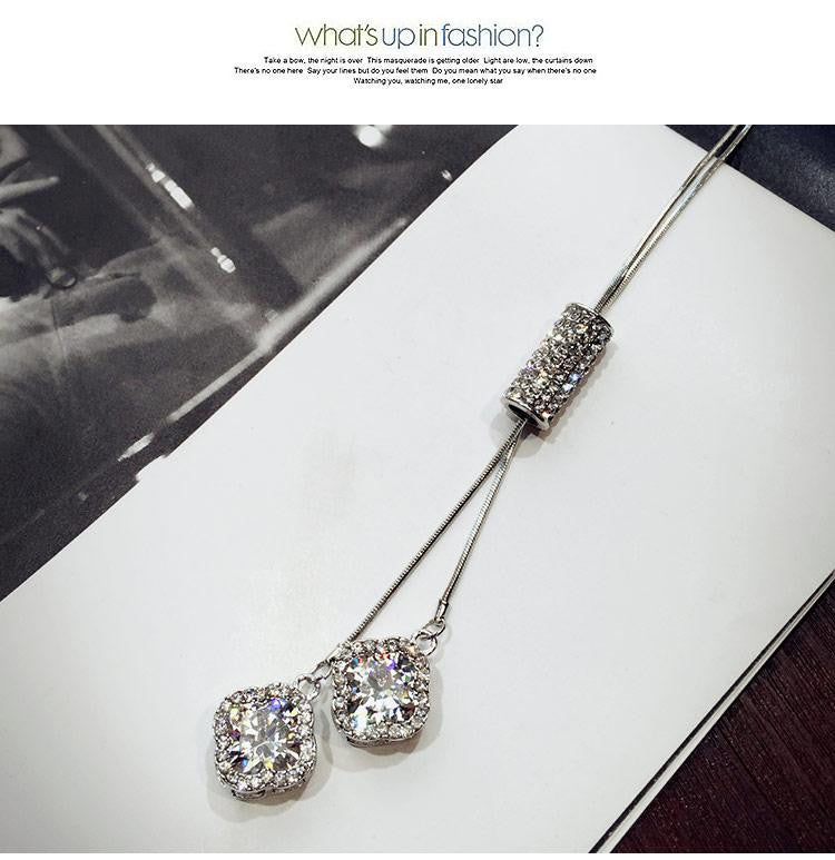 New Arrival Women Pendant Necklaces Crystal Necklace Female Temperament All-match Long Paragraph Sweater Chain Pendant - CelebritystyleFashion.com.au online clothing shop australia
