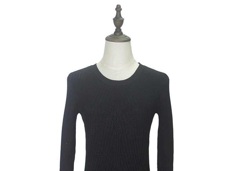 Colorful Apparel Womens Autumn Winter Cashmere Blended Sweater O-Neck Pullovers Long Sleeve Jumpers Women's Knitted Sweaters - CelebritystyleFashion.com.au online clothing shop australia