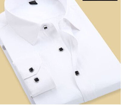 Men Shirt Long Sleeve Causal Dress Mens Shirts Mens Clothes Camisa Masculina Print Shirt Fashione New - CelebritystyleFashion.com.au online clothing shop australia