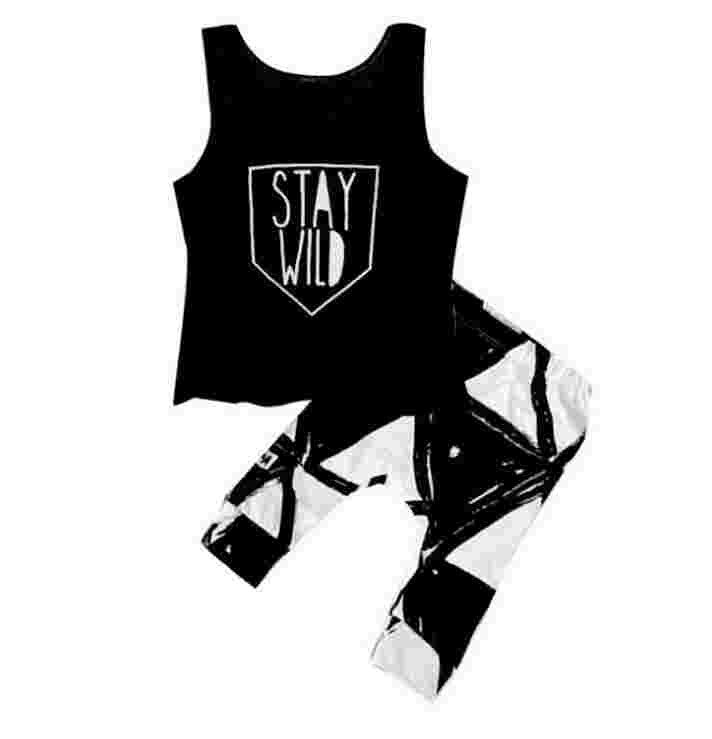 OneToo New kids baby summer sets newborn cotton short sleeved dots monster cutce cartoon T-shirt + pants children suit 0-3Y 1079 - CelebritystyleFashion.com.au online clothing shop australia