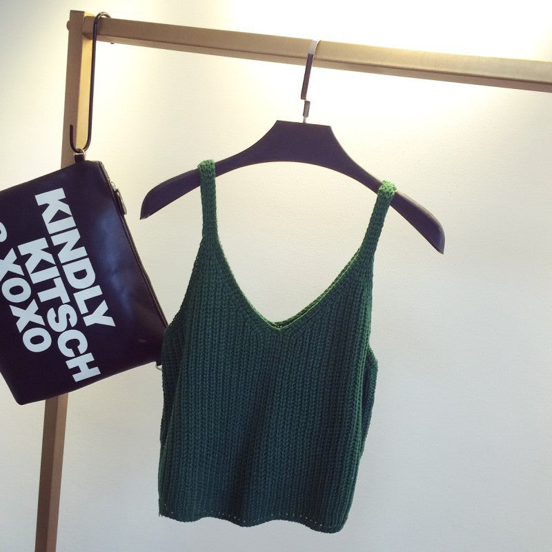 New Summer Sexy Women Crochet Bralette Knitting Cotton White Cropped Black Women Casual Crop Top Vest Tank Tees - CelebritystyleFashion.com.au online clothing shop australia