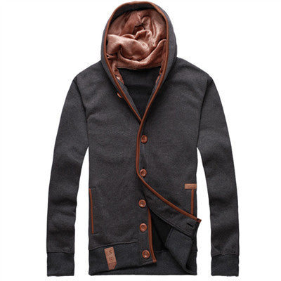 Cardigan Sweatshirts And Hoodies Men Hip Hop Fashion Black Cloak Hooded Male Casual Sweatshirt Jacket - CelebritystyleFashion.com.au online clothing shop australia