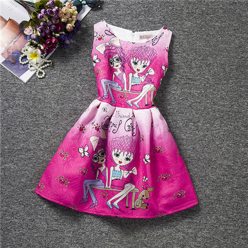 New Baby Girls Full Butterfly Print Dress 6 to 12 Years Kids Sundress for Girls Clothing Summer - CelebritystyleFashion.com.au online clothing shop australia