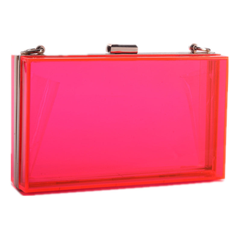 Women Evening Bags Acrylic Transparent Day Clutch Female Handbags Purse Luxury Brand Ladies Messenger Shoulder Crossbody Box Bag-Dollar Bargains Online Shopping Australia