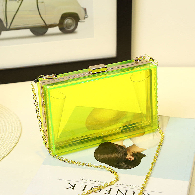 Women Evening Bags Acrylic Transparent Day Clutch Female Handbags Purse Luxury Brand Ladies Messenger Shoulder Crossbody Box Bag-Dollar Bargains Online Shopping Australia