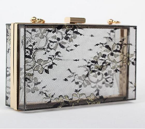 Women Evening Bags Acrylic Transparent Day Clutch Female Handbags Purse Luxury Brand Ladies Messenger Shoulder Crossbody Box Bag-Dollar Bargains Online Shopping Australia
