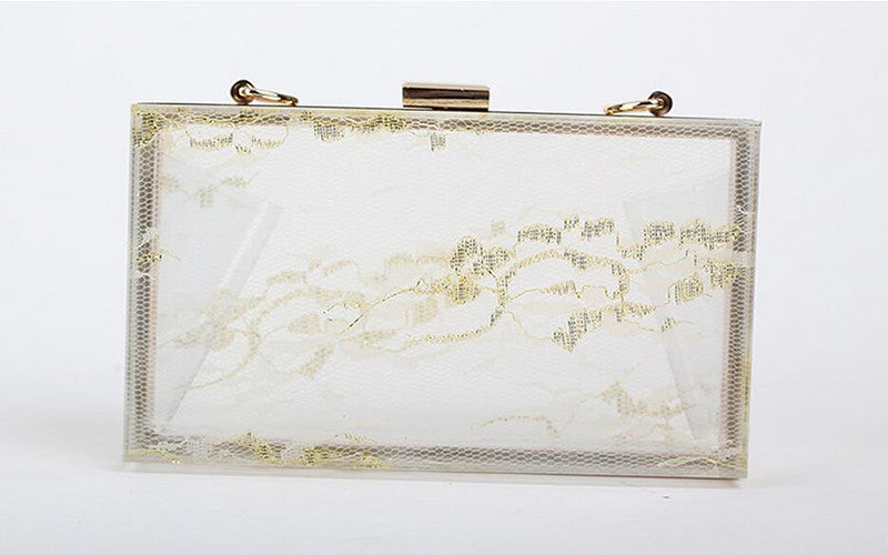 Women Evening Bags Acrylic Transparent Day Clutch Female Handbags Purse Luxury Brand Ladies Messenger Shoulder Crossbody Box Bag-Dollar Bargains Online Shopping Australia