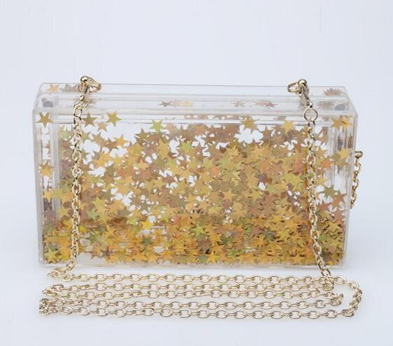 Women Evening Bags Acrylic Transparent Day Clutch Female Handbags Purse Luxury Brand Ladies Messenger Shoulder Crossbody Box Bag-Dollar Bargains Online Shopping Australia