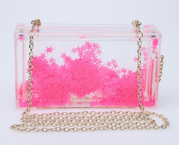Women Evening Bags Acrylic Transparent Day Clutch Female Handbags Purse Luxury Brand Ladies Messenger Shoulder Crossbody Box Bag-Dollar Bargains Online Shopping Australia