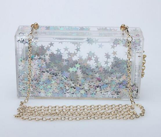 Women Evening Bags Acrylic Transparent Day Clutch Female Handbags Purse Luxury Brand Ladies Messenger Shoulder Crossbody Box Bag-Dollar Bargains Online Shopping Australia