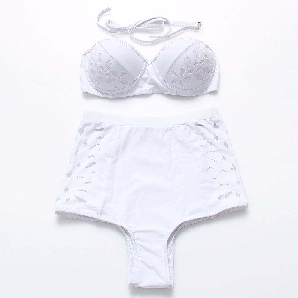 retro black swimsuit underwire push up high waist bikini set sexy women swimwear high waist bathing suits biquni - CelebritystyleFashion.com.au online clothing shop australia