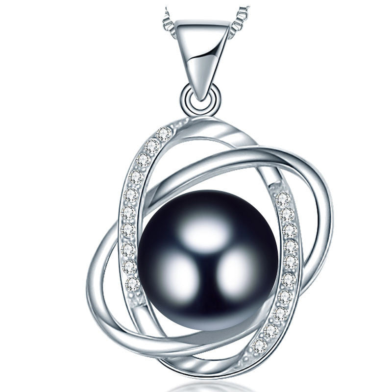 10-11mm Natural Pearl pendant necklace top quality 925 silver necklace & pendant for women love gift new fine jewelry - CelebritystyleFashion.com.au online clothing shop australia