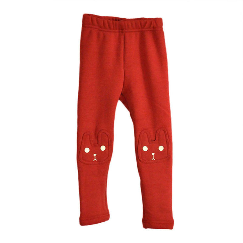 Toddler Child Cozy Animal Printed Leggings Girls Pants Baby Fleece Trousers 2-7Y B76 - CelebritystyleFashion.com.au online clothing shop australia