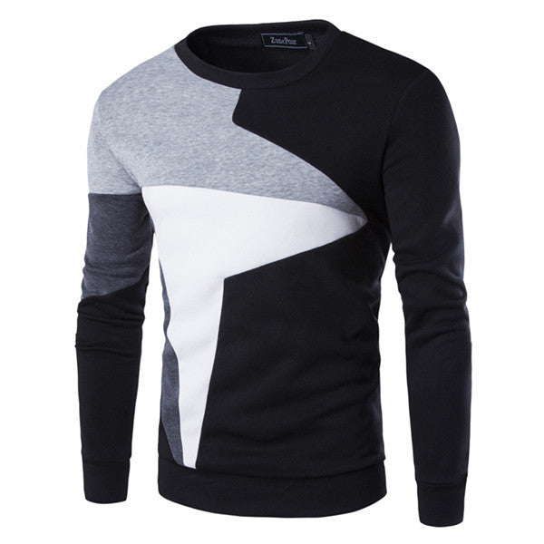 New Autumn Fashion Brand Casual Sweatshirt O-Neck Patchwork Slim Fit Knitting Mens Hoodies And Pullovers Men Pullover 9238 - CelebritystyleFashion.com.au online clothing shop australia