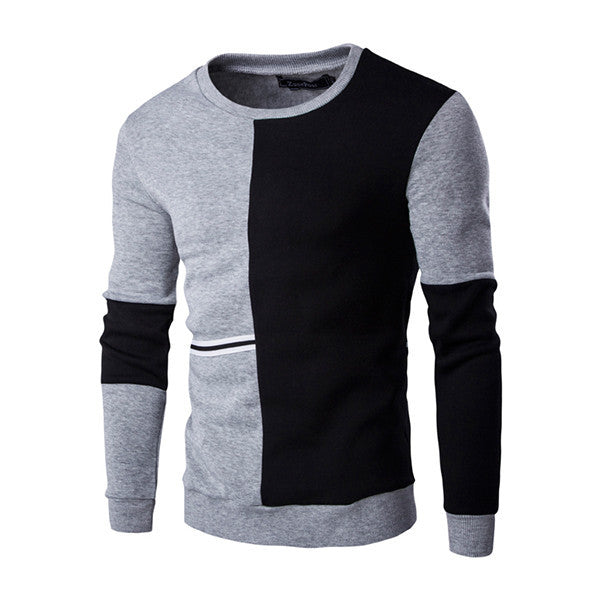 New Autumn Fashion Brand Casual Sweatshirt O-Neck Patchwork Slim Fit Knitting Mens Hoodies And Pullovers Men Pullover 9238 - CelebritystyleFashion.com.au online clothing shop australia