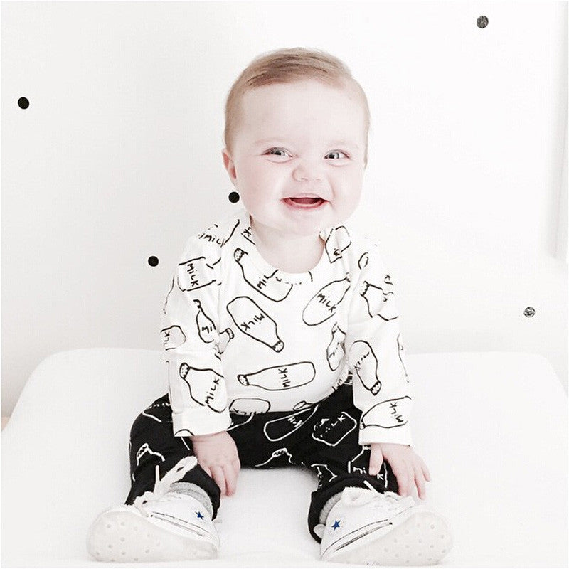 Toddler Baby Boys Clothes Set Long Sleeve T shirt+Pants Outfit Suit Newborn Kids Girls Clothing Sets Christmas Costume - CelebritystyleFashion.com.au online clothing shop australia
