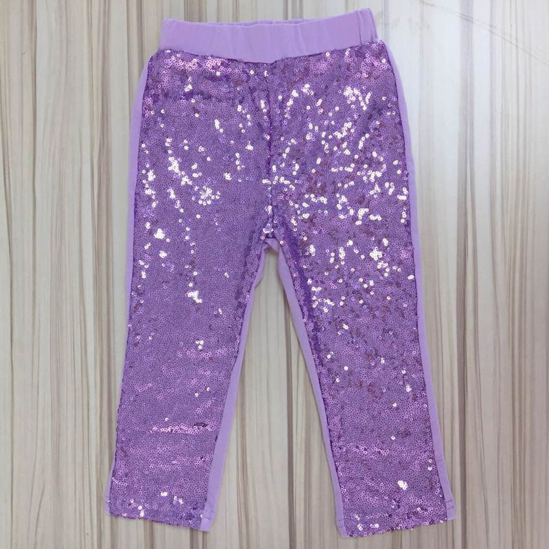Girls Sequin Pants Rose Gold Sequin leggings Sparkle Pants Glitter leggings girl's sequin bottoms - CelebritystyleFashion.com.au online clothing shop australia