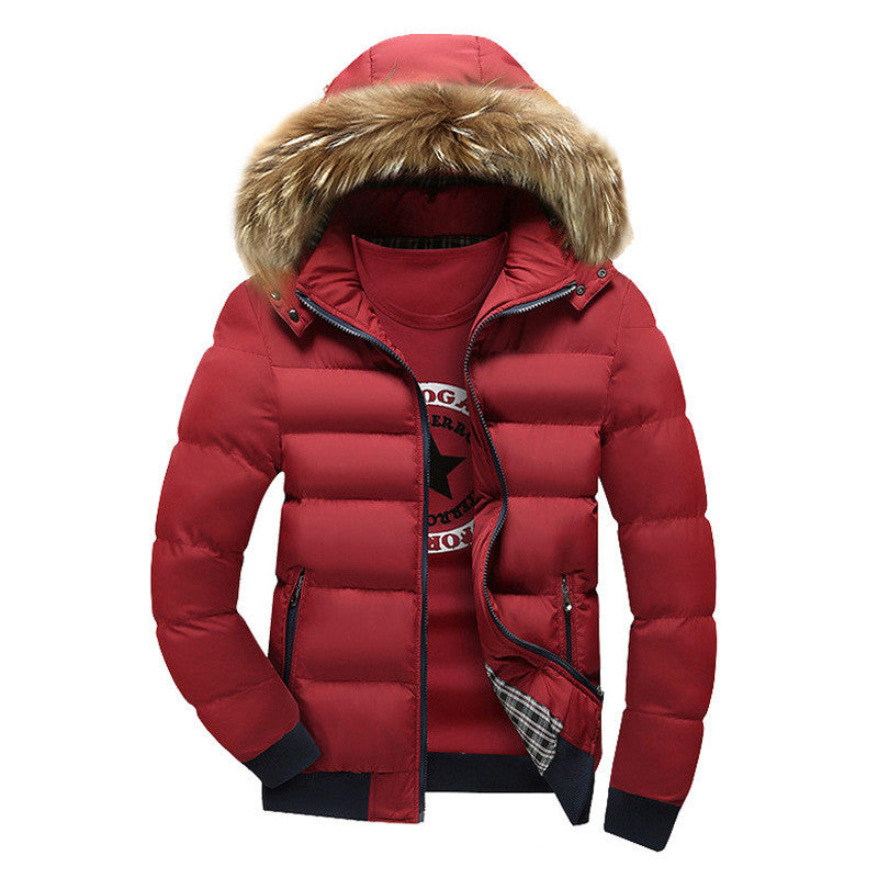 New Men's Hoodies Down Jacket Brand Clothing Winter Warm Thickening Cotton-Padded Parka Down Coat Outwear Jacket Y1945 - CelebritystyleFashion.com.au online clothing shop australia