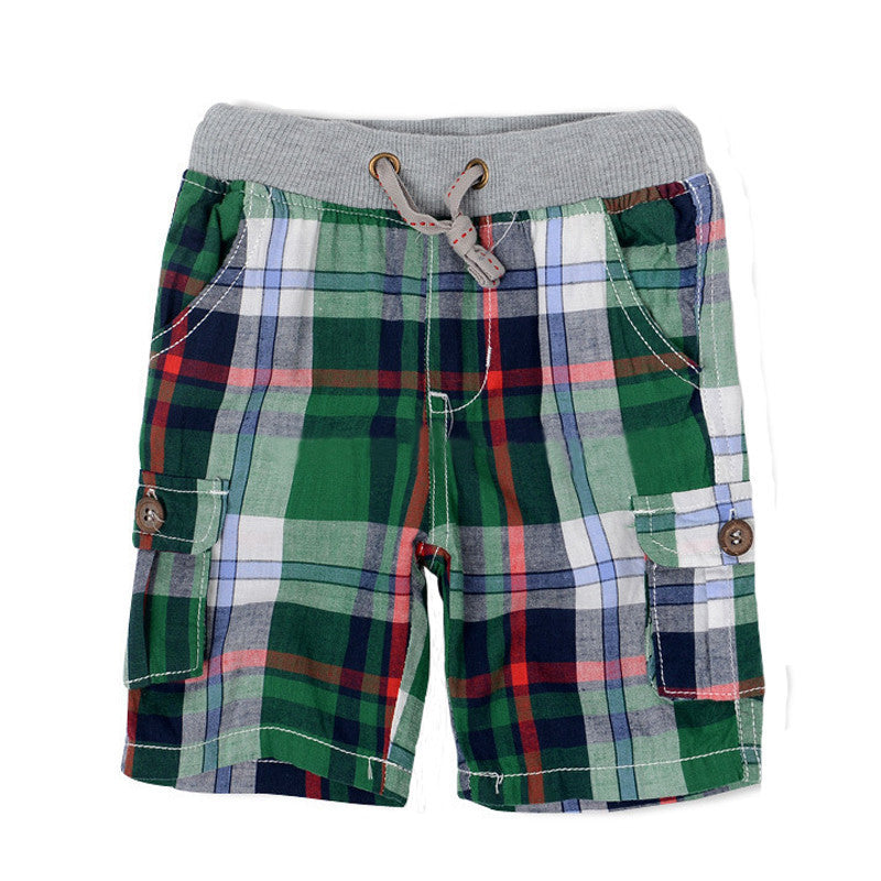 Baby fashion summer children's clothing plaid baby boy shorts baby boy pants three color options 2-6 years - CelebritystyleFashion.com.au online clothing shop australia