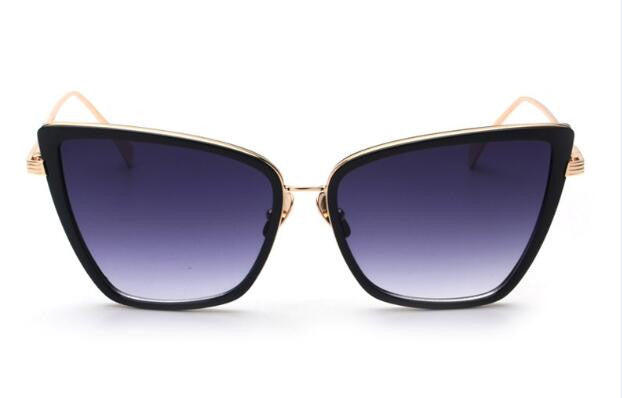 Peekaboo Transparent Mirror cat eye sunglasses women brand designer luxury metal oversize sexy cat eyes sunglasses ladies - CelebritystyleFashion.com.au online clothing shop australia