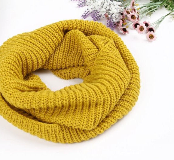 fashion winter warm Ring scarf lic Women Wool shawl Neck solid Wrap thicken Unisex Knitted scarves female pink sq306 - CelebritystyleFashion.com.au online clothing shop australia