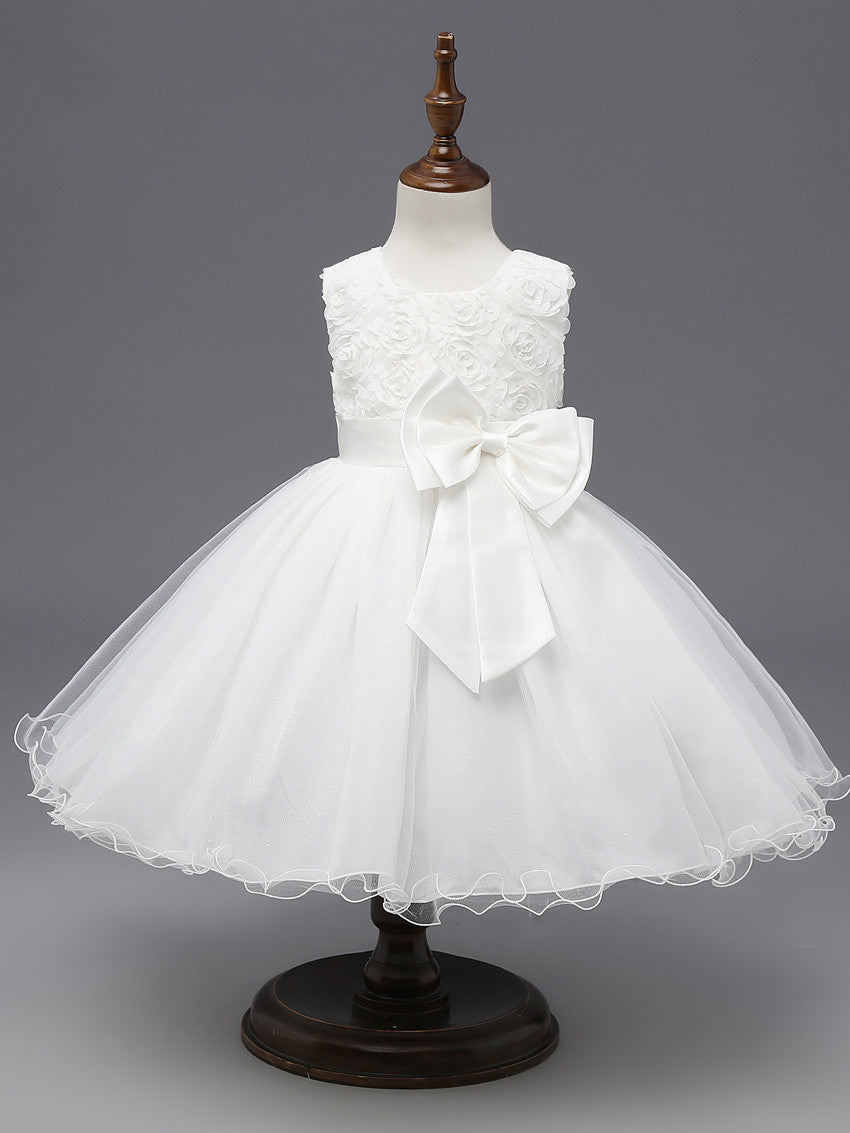 Summer flower princess girl dress lace rose Party Wedding Birthday girls dresses clothes princess tutu kids dress elegant - CelebritystyleFashion.com.au online clothing shop australia