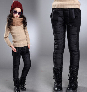 Children's Warm Trousers Winter Girls Plus Velvet Thickening Leggings Thicken Pants For Girl Skinny Girls Leggings - CelebritystyleFashion.com.au online clothing shop australia