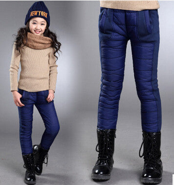 Children's Warm Trousers Winter Girls Plus Velvet Thickening Leggings Thicken Pants For Girl Skinny Girls Leggings - CelebritystyleFashion.com.au online clothing shop australia