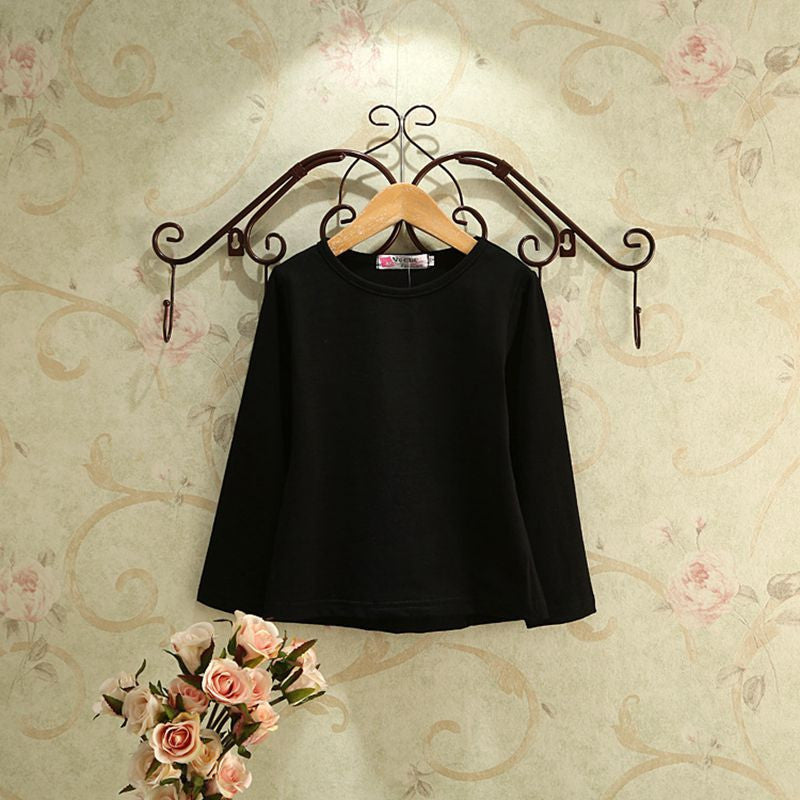 Spring Summer Children boy girl COTTON T shirt, kids solid candy color unisex bottoming shirt clothes - CelebritystyleFashion.com.au online clothing shop australia