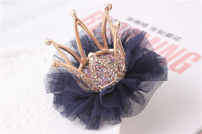 Upscale Princess Hair Accessories Children Headdress Head Flower Lace Three-dimensional Rhinestone Crown Hairpin Girl Party Gift - CelebritystyleFashion.com.au online clothing shop australia