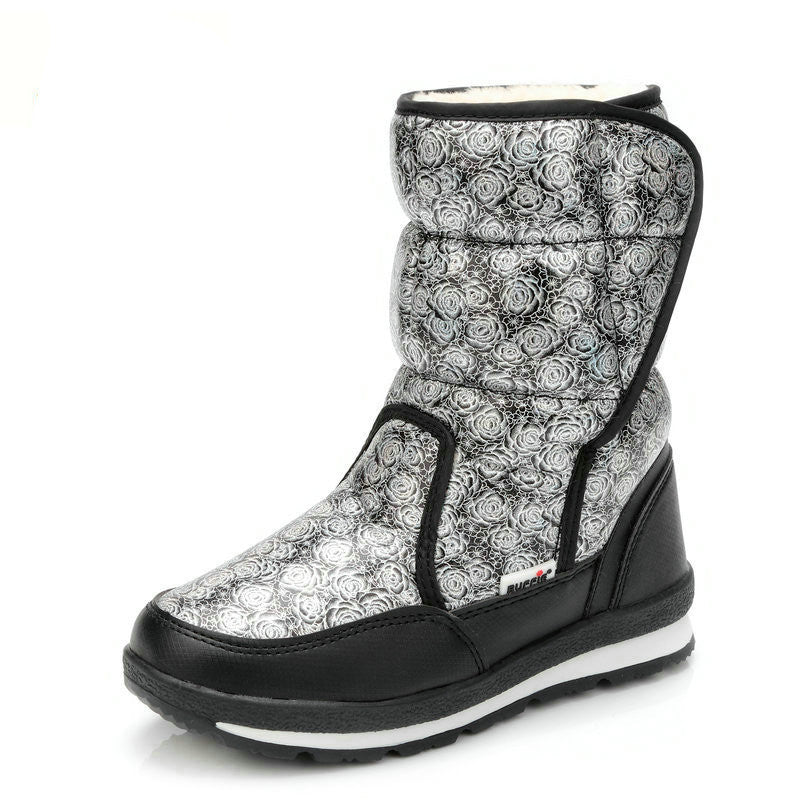 girls boots winter's new kids snow boots kids shoes children warm fur waterproof daughter white brand girls fashion shoes - CelebritystyleFashion.com.au online clothing shop australia