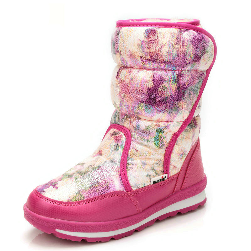 girls boots winter's new kids snow boots kids shoes children warm fur waterproof daughter white brand girls fashion shoes - CelebritystyleFashion.com.au online clothing shop australia