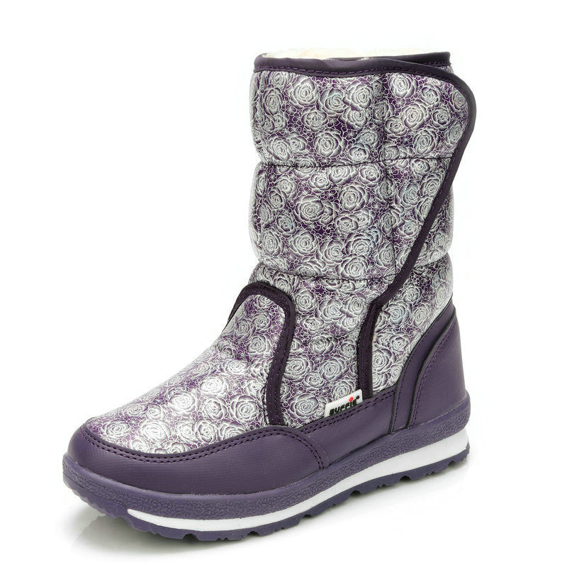 girls boots winter's new kids snow boots kids shoes children warm fur waterproof daughter white brand girls fashion shoes - CelebritystyleFashion.com.au online clothing shop australia