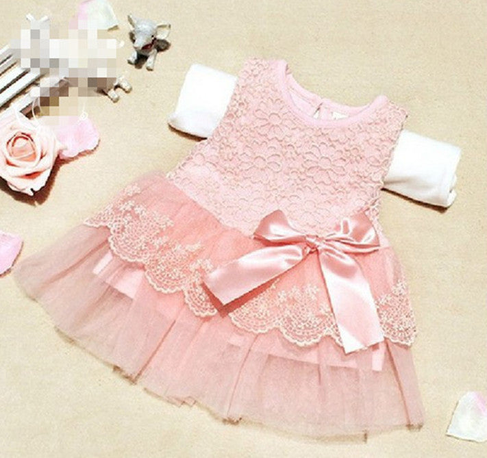 Cute Infant Baby Outfits Kids Children Lace Voile Wedding Party Dresses Girls Clothes - CelebritystyleFashion.com.au online clothing shop australia