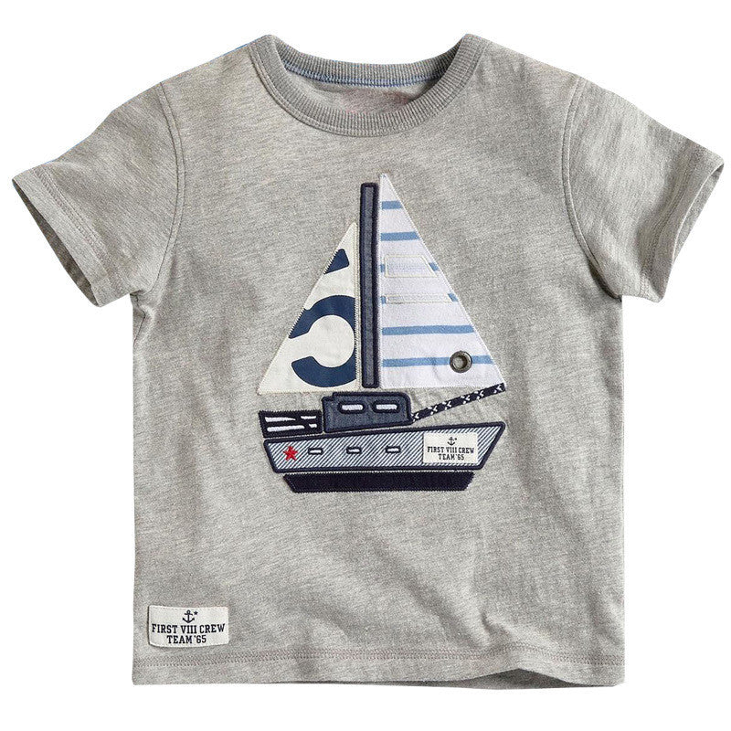 Boys T shirt Cartoon Car Cotton Tops O Neck Kids Short Sleeve T-Shirts Boys Clothes Baby Children Summer Clothing - CelebritystyleFashion.com.au online clothing shop australia