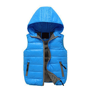 Child Vest Waistcoat Hooded Bebe Vest Outwear Infant Vest Coat Girls Boys Down Winter Vest Baby Sleeveless Jacket for Kid - CelebritystyleFashion.com.au online clothing shop australia