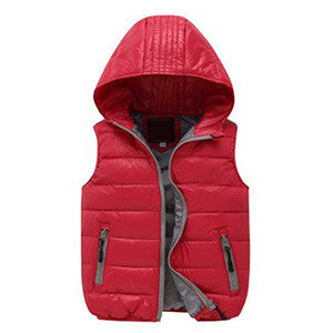 Child Vest Waistcoat Hooded Bebe Vest Outwear Infant Vest Coat Girls Boys Down Winter Vest Baby Sleeveless Jacket for Kid - CelebritystyleFashion.com.au online clothing shop australia